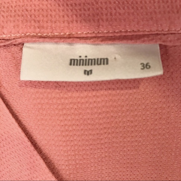 Minimun V-Neck Rose Bishop Sleeve Blouse Size 6 - Picture 6 of 6